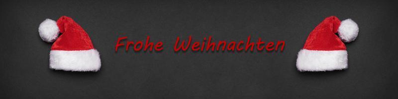 Frohe Weihnachten german christmas greeting banner or header photo