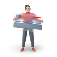 chico personaje 3d png