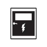 icono de la caja del panel eléctrico. icono de tablero eléctrico. ilustración vectorial vector