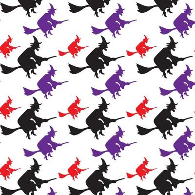 seamless halloween pattern. Creative vector background with witch, bat, ghost. Funny pattern for textile and fabric. Fashion halloween witch style. Colorful bright picture
