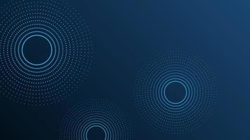 Abstract modern Futuristic banner with abstract water rings, ripples on dark blue background. vector