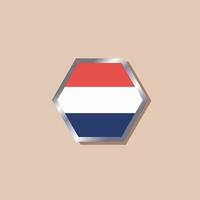 Illustration of Netherlands flag Template vector