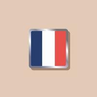 Illustration of France flag Template vector