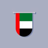 Illustration of Arab Emirates flag Template vector