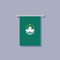 Illustration of Macau flag Template vector