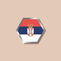 ilustración de la plantilla de la bandera de serbia vector