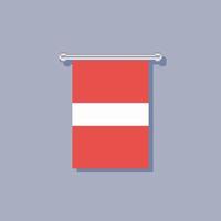 Illustration of Latvia flag Template vector