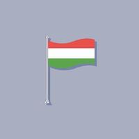 Illustration of Hungary flag Template vector