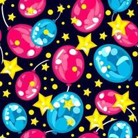 Seamless pattern of balloons, for a holiday. colourful pattern vector