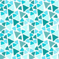 seamless pattern mosaic of triangular elements on a white background vector