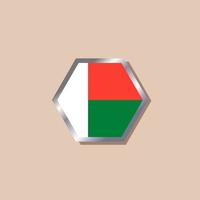 Illustration of Madagascar flag Template vector