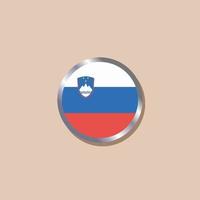 Illustration of Slovenia flag Template vector