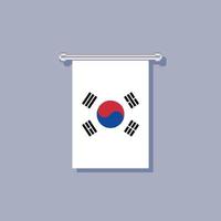 Illustration of South Korea flag Template vector