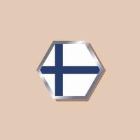 Illustration of Finland flag Template vector