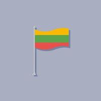 Illustration of Lithuania flag Template vector