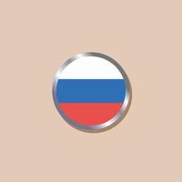 ilustración de la plantilla de la bandera de rusia vector