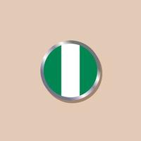 Illustration of Nigeria flag Template vector