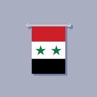 ilustración de la plantilla de la bandera de siria vector