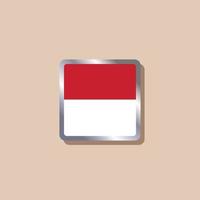 Illustration of Indonesia flag Template vector