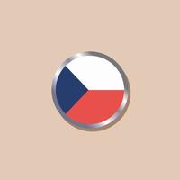 Illustration of Czech Republic flag Template vector