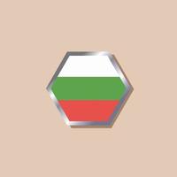 ilustración de plantilla de bandera de bulgaria vector