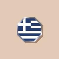 ilustración de la plantilla de la bandera de grecia vector