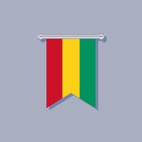 Illustration of Guinea flag Template vector