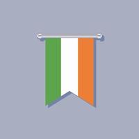 ilustración de la plantilla de la bandera de irlanda vector