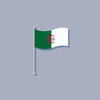 Illustration of Algeria flag Template vector