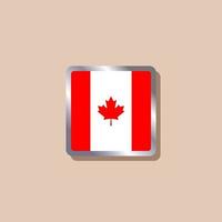 ilustración de la plantilla de la bandera de canadá vector