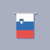 Illustration of Slovenia flag Template vector