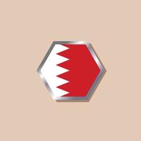 Illustration of Bahrain flag Template vector