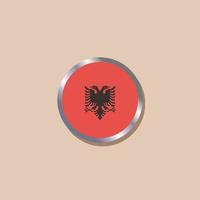 Illustration of Albania flag Template vector