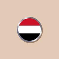 Illustration of Yemen flag Template vector