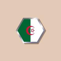 Illustration of Algeria flag Template vector