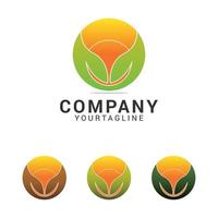 Modern Nature Logo Design Template vector