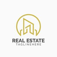 Real Estate Logo Design Template vector