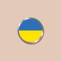 Illustration of Ukraine flag Template vector