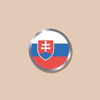 Illustration of Slovakia flag Template vector
