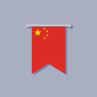 Illustration of China flag Template vector