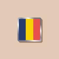 Illustration of Romania flag Template vector