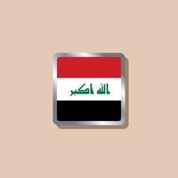 ilustración de la plantilla de la bandera de irak vector