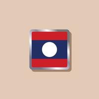Illustration of Laos flag Template vector