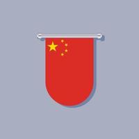 ilustración de plantilla de bandera de china vector