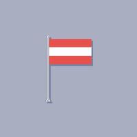 Illustration of Austria flag Template vector