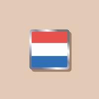 Illustration of Luxembourg flag Template vector