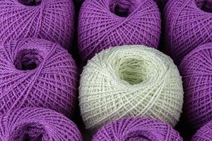 Colorful ball of yarn photo