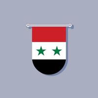ilustración de la plantilla de la bandera de siria vector