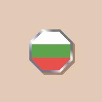 ilustración de plantilla de bandera de bulgaria vector