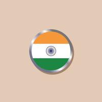 ilustración de la plantilla de la bandera india vector